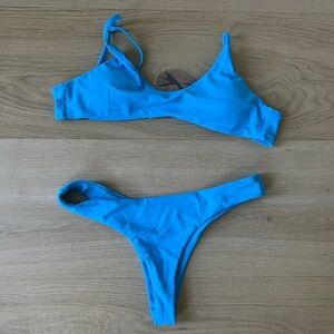 Blue bikini